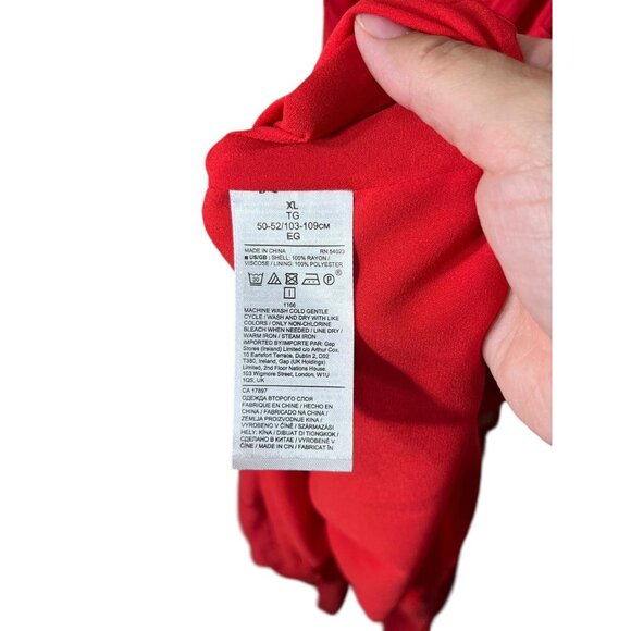 Banana Republic Red Maxi Dress Sleeveless - Picture 7 of 9